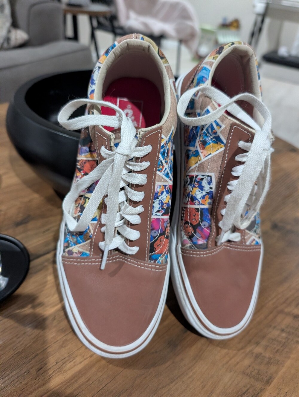 Disney 100 Th Anniversary Old School Vans Mens Size 7 Women's 8.5